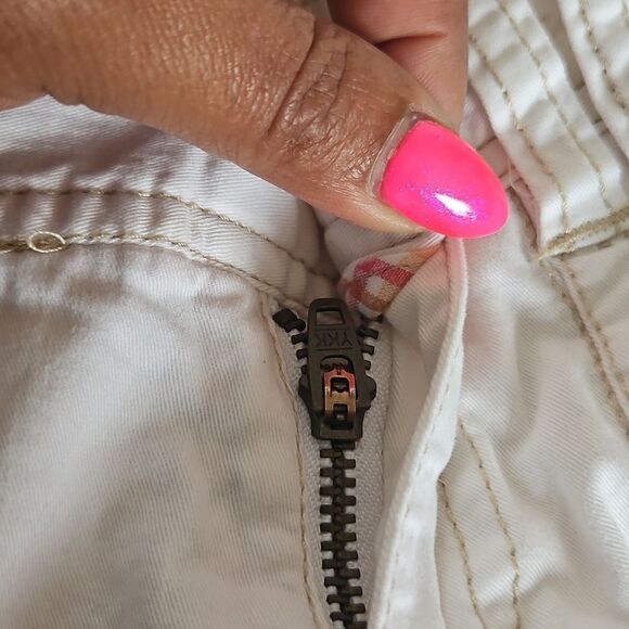 Aeropostale Cotton Capri Pants White 00 - Picture 13 of 16